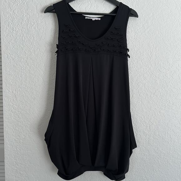 Sun Light Paris Elisa Black Bubble Hem Dress Whimsygoth Artsy Pockets Grunge - Picture 1 of 9